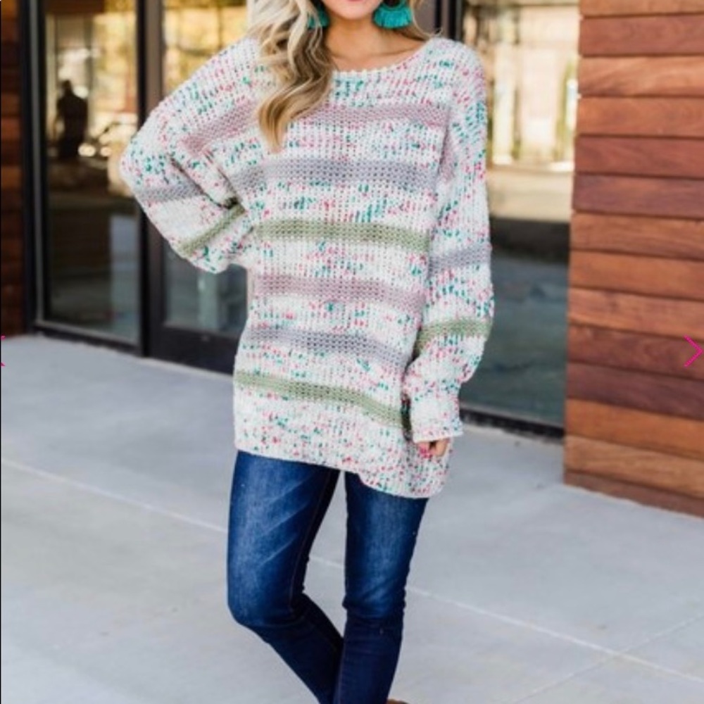 Pink Lily sweater Size 1X